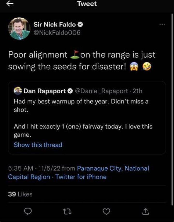 Dan Rapaport on Twitter "Quite simply the best golf lesson I’ve ever