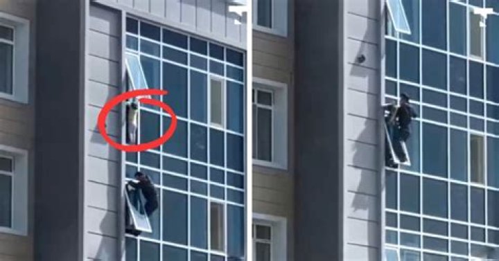 Daring Rescue Man Risks Life to Save Toddler Hanging from 8th Floor