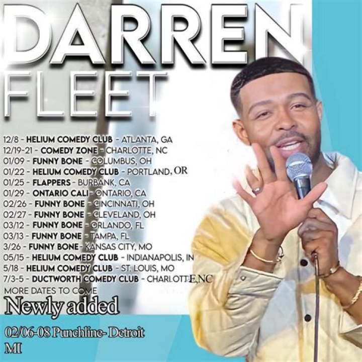 Darren Fleet Tour Dates, Concert Tickets, & Live Streams