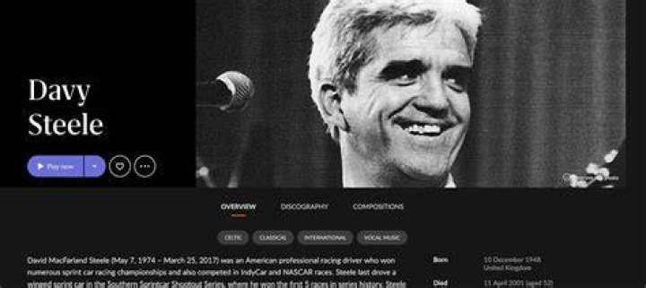 Davey Steele was one of the greatest songwriters of the 20th Century