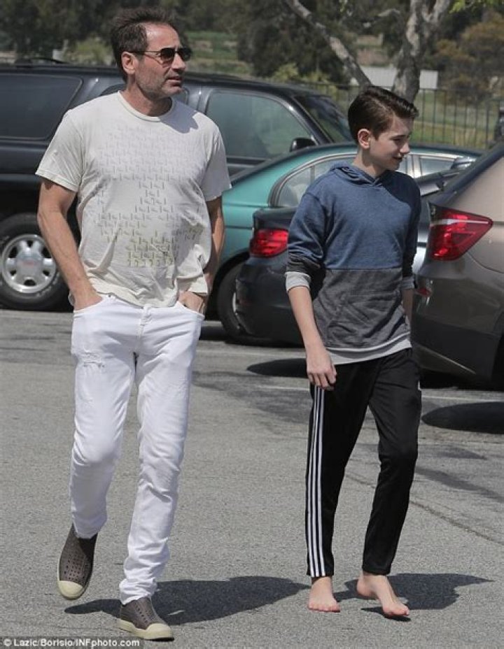 David Duchovny and son spend time together in Malibu March 19, 2016