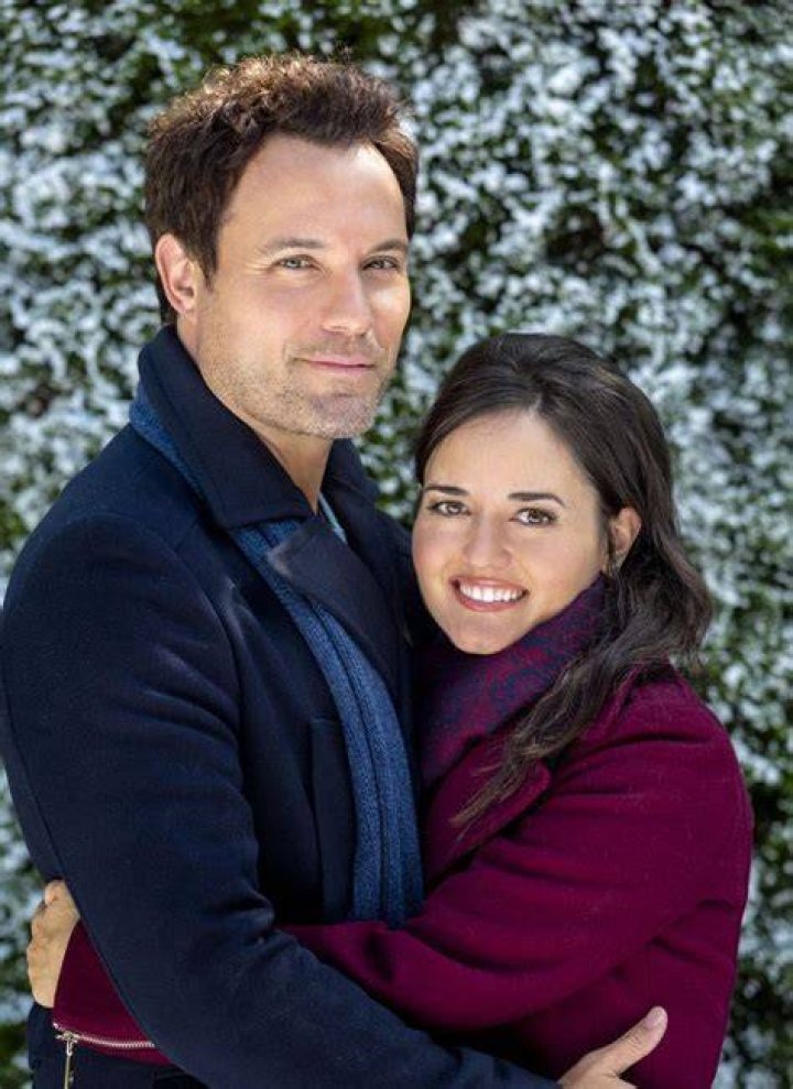 David HaydnJones and Danica McKellar in "My Christmas Dream" Danica