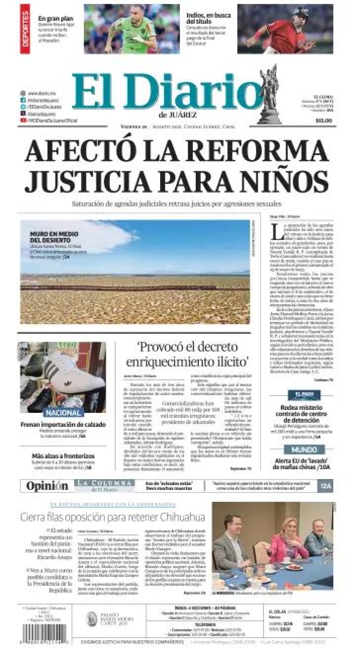 Diario De Juarez El diario de juarez mx Recibe en
