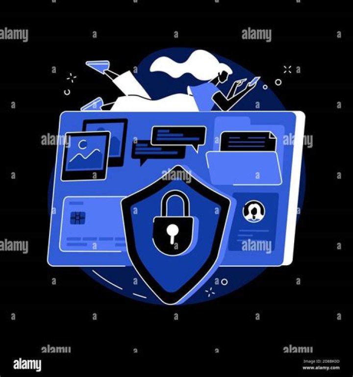 Digital ethics and privacy abstract concept vector illustration Stock
