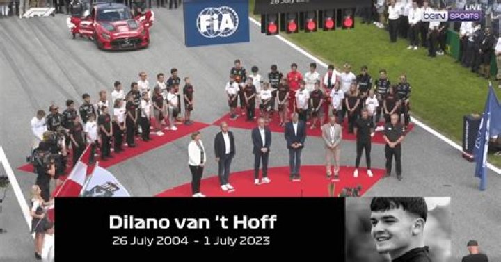 Dilano van &rsquo;t Hoff Dutch race car driver, 18, dies after crash during