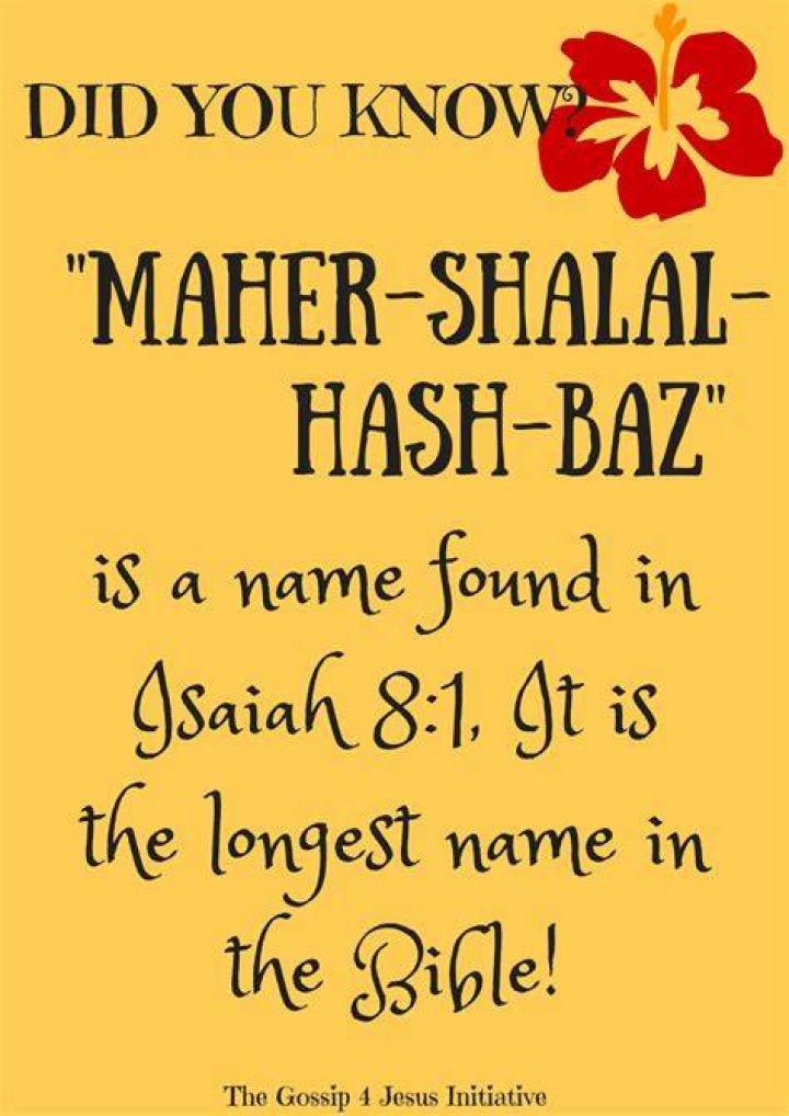 Discover The Secrets Behind The Longest Name In The Bible: Unveiling Divine Insights
