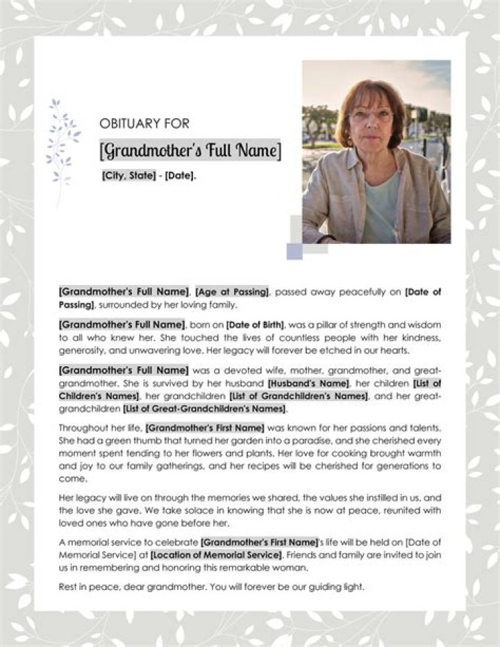 Discoveries And Insights Within Her Obituary