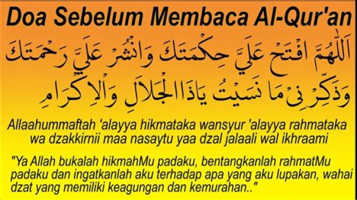 Doa Selepas Belajar Mengaji Doa Selepas Membaca Al Fatihah Di Dalam
