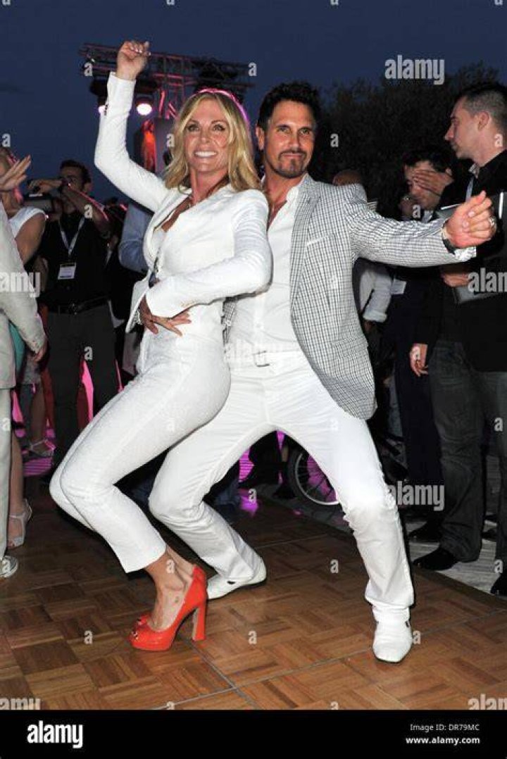 Don Diamont and his wife Cindy Ambuehl attend a party to celebrate 25