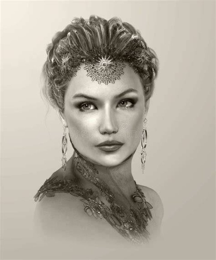 Donna nobile, 3d CG illustrazione di stock. Illustrazione di monili