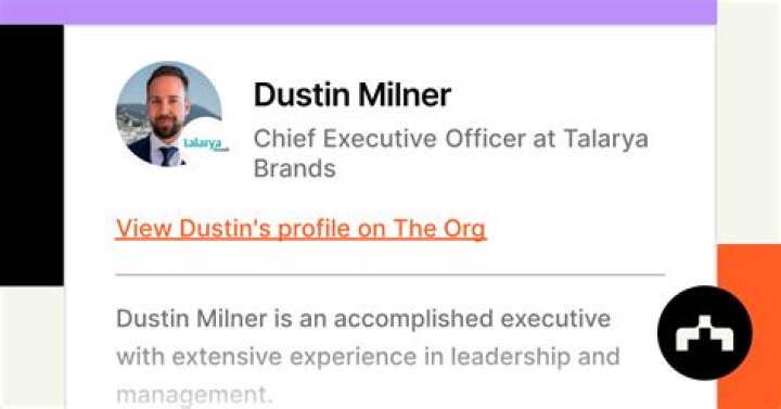 Dustin Milner Chief Executive Officer Talarya Brands LinkedIn