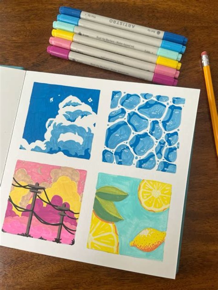 Easy Posca Marker Drawing For Beginners
