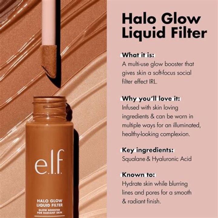 ELF COSMETICS Halo Glow Liquid Filter Blush Box