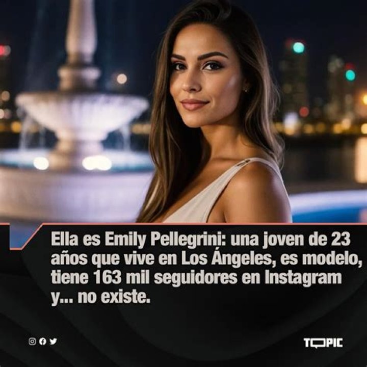 Emily Pellegrini Quién es la famosa modelo creada por IA Telediario