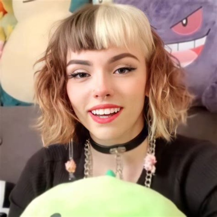 emma langevin in 2021 Half bleached hair, Split dyed hair short pixie