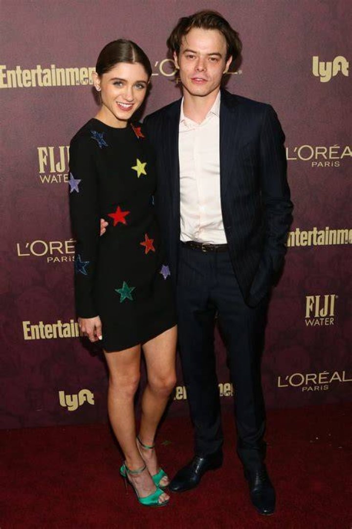 Emmys 2018 Natalia Dyer and Charlie Heaton cuddle Daily Mail Online