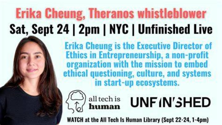Erika Cheung in a talk show