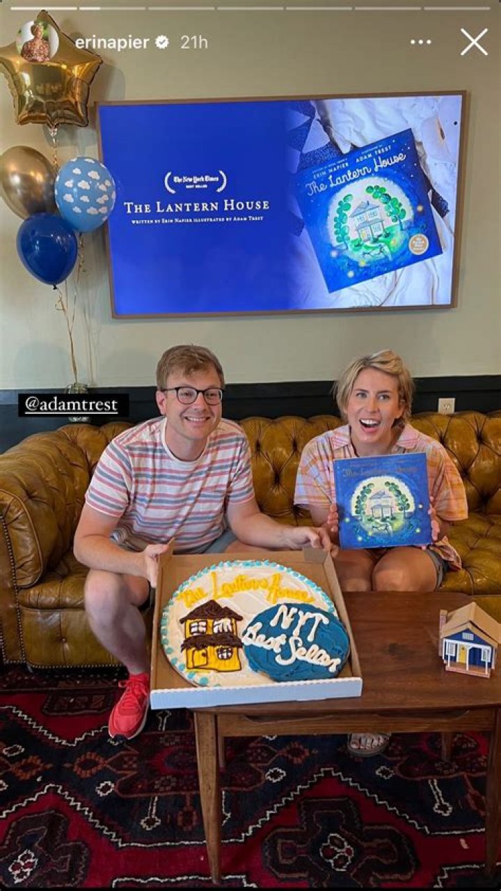 Erin Napier Celebrates Making NYT Best Sellers List with Giant Hug from