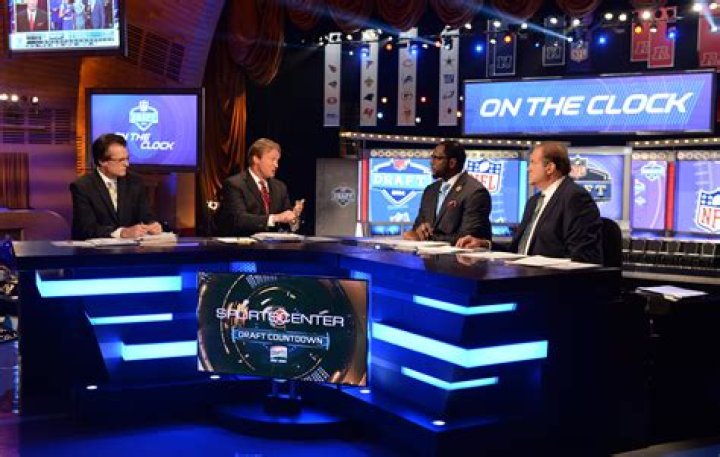 ESPN Commentators for the 2015 NFL Draft in Chicago ESPN MediaZone U.S.