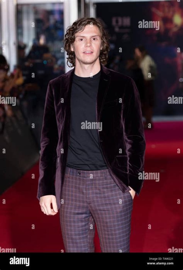 Evan Peters attends a red carpet for the film XMan Dark Phoenix world