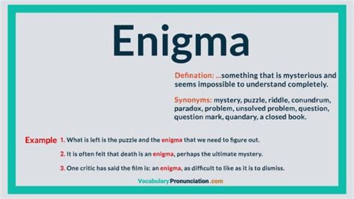 Exemplary Word enigmatic Membean