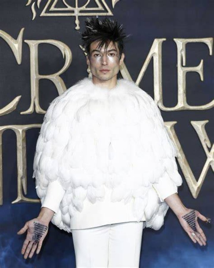 Ezra Miller Wears a Murder Curse to the Grindelwald Premiere