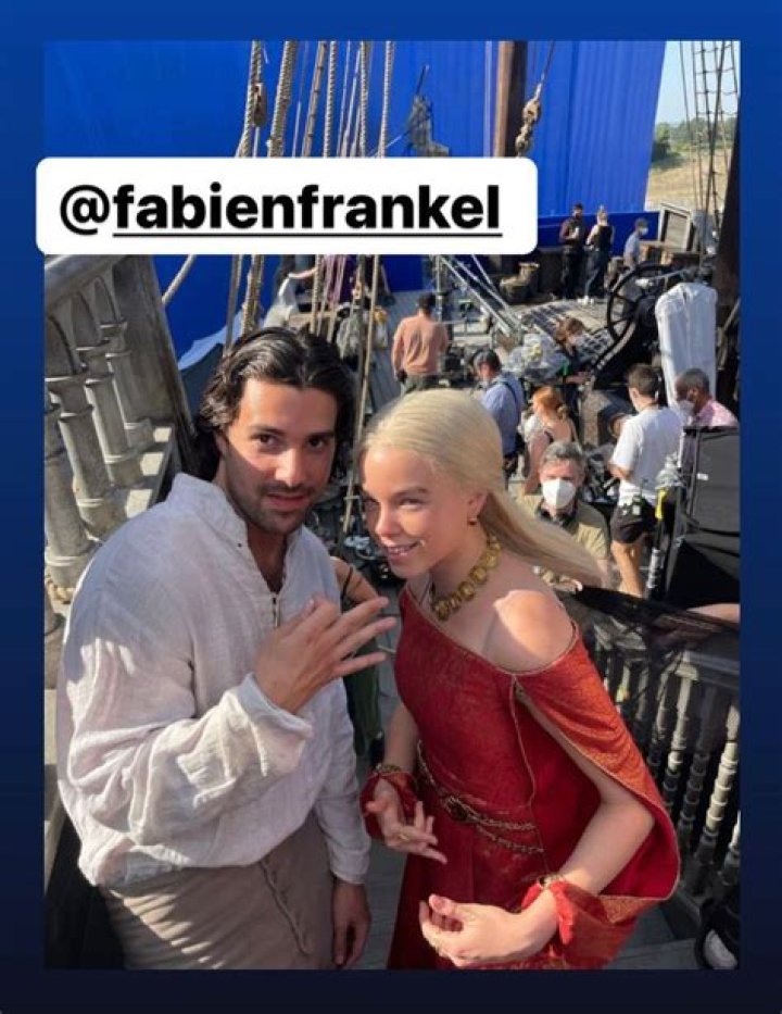 Fabien Frankel with Milly Alcock Fabien Frankel with Milly Alcock
