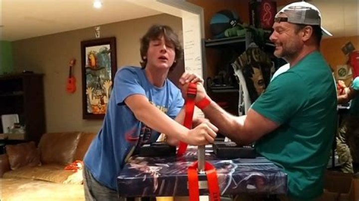 Father vs Son Armwrestling training Devon vs Auden YouTube