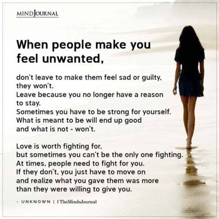 Feeling Unwanted Quotes & Sayings Feeling Unwanted Picture Quotes