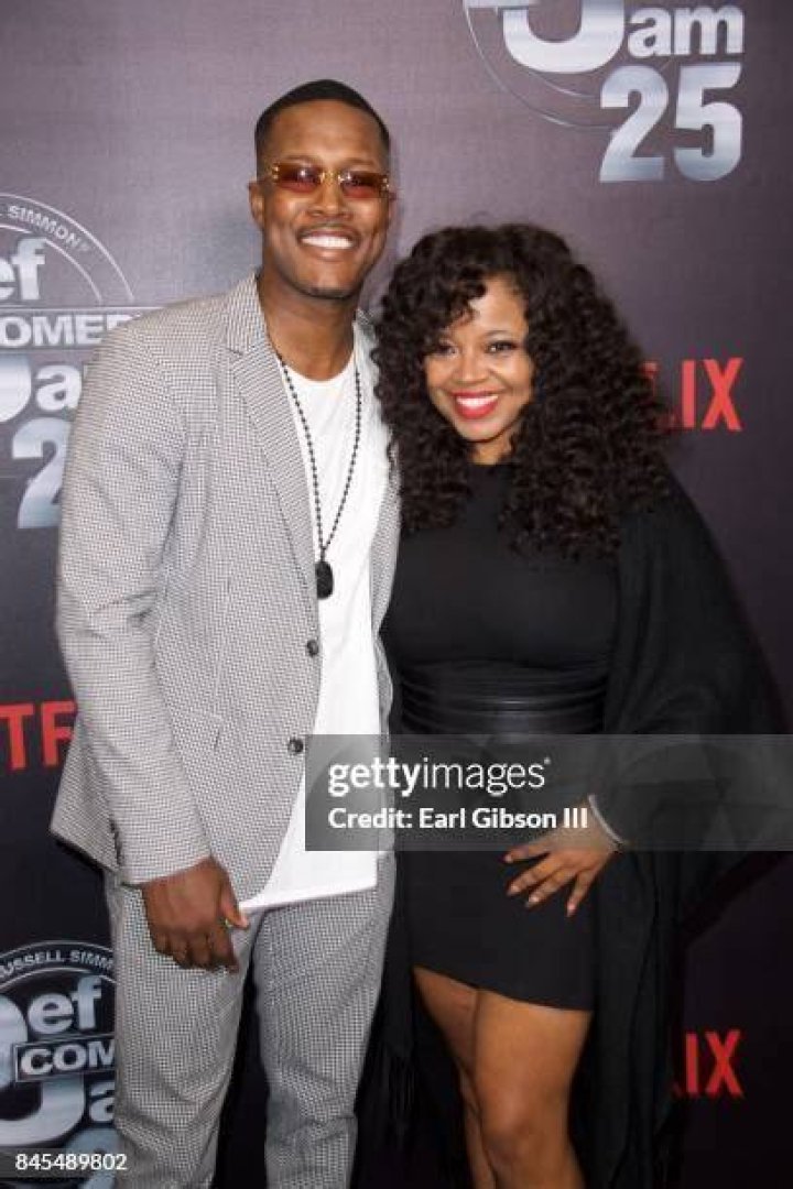 Flex Alexander and Wife Shanice Alexander premiere of 'I Think I Love