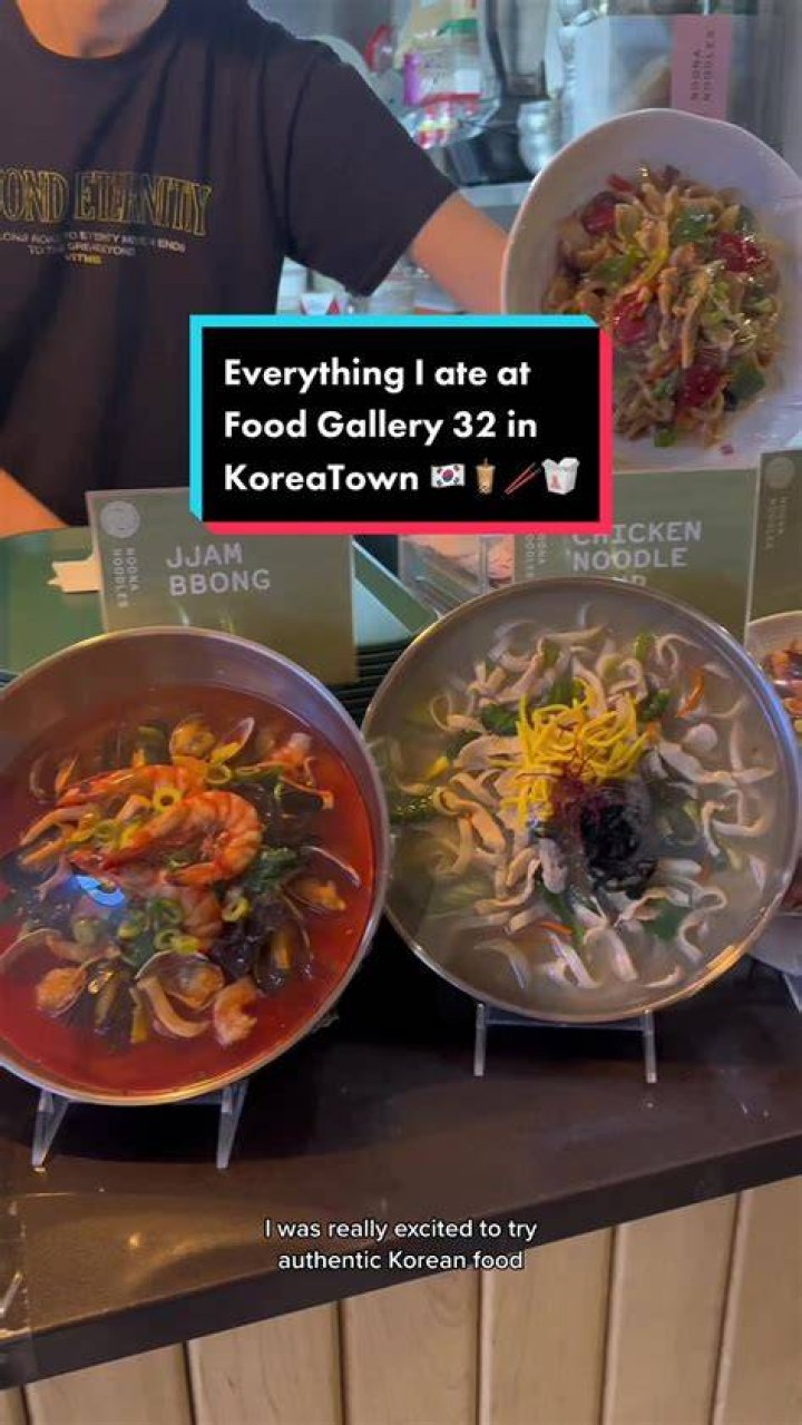 Food Gallery 32 in Koreatown, Manhattan, New York City, USA Stock Photo