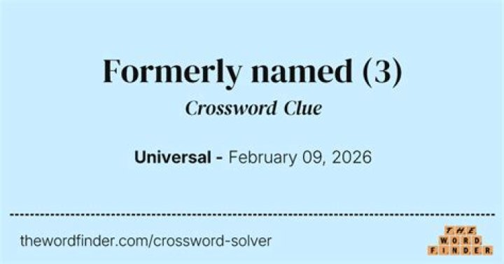 Formerly Formerly Crossword Clue