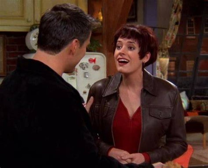 FRIENDS 1997 (S4 E6) Joey and Kathy (costar Paget Brewster). in 2021