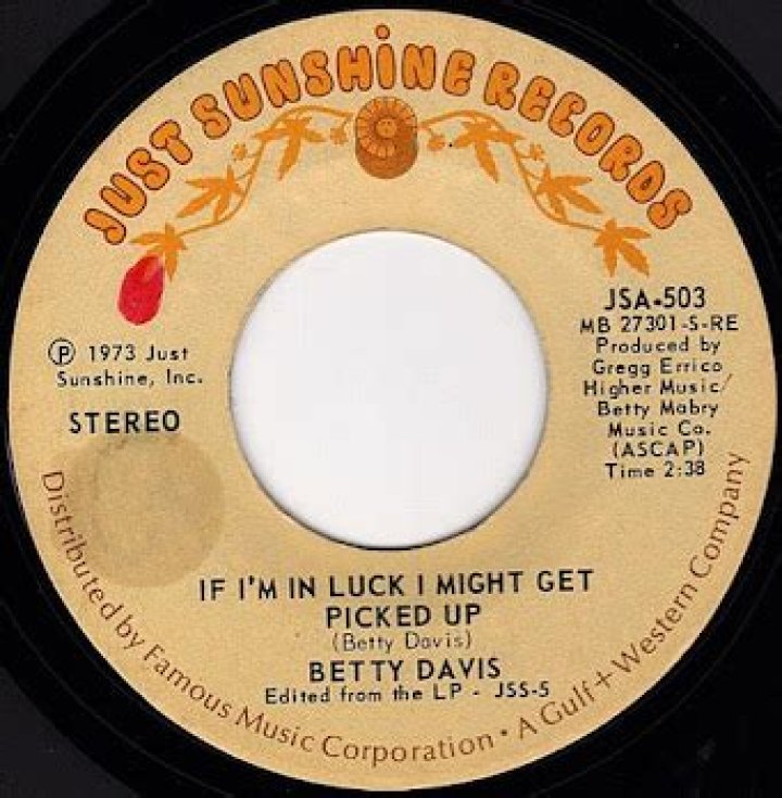 FROM THE VAULTS Betty Davis born 26 July 1945