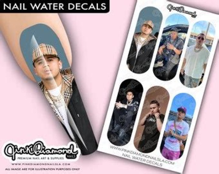 Fuerza Regida Jesus JOP Nail Water Decals clear Etsy