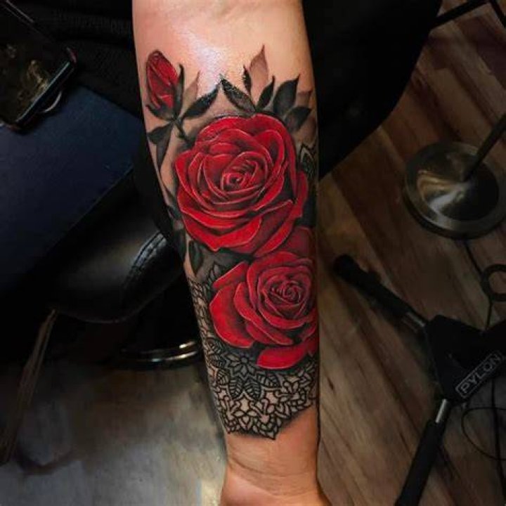 Full forearm COVERUP! Thanks Kaylen 😘 Cool Tattoos For Guys, Badass