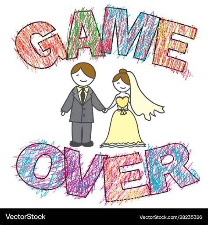 Funny wedding game over Royalty Free Vector Image