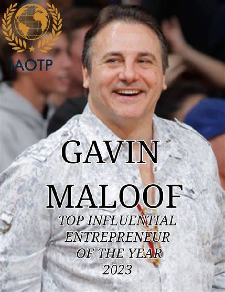 Gavin Maloof selected as Top Influential Entrepreneur of the Year and