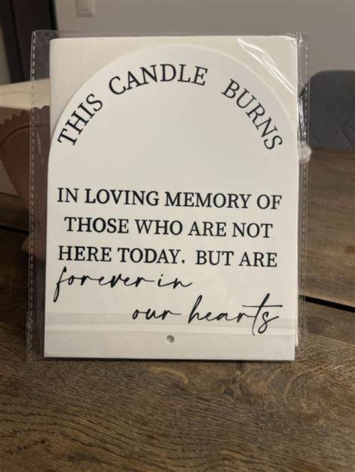 Gedenktafel mit Gedicht „In Loving Memory Of A Special Grandad