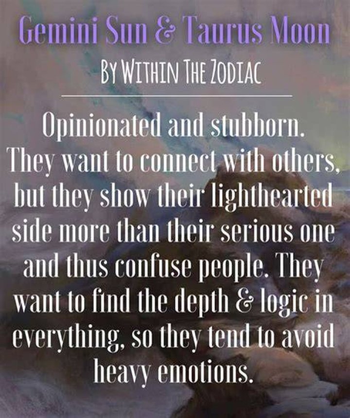 Gemini Sun Taurus Moon What It Means For You