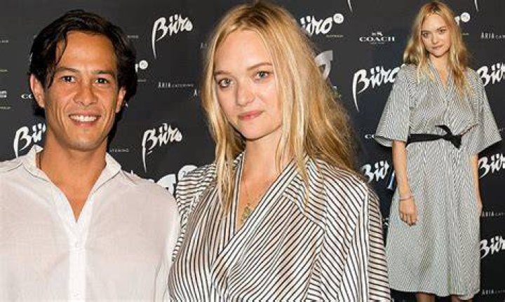 Gemma Ward with her partner David Letts at Sydney Fashion Week Daily