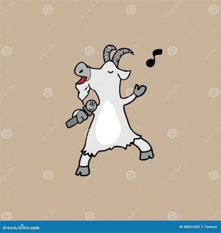 Goat Singing Karaoke Stock Illustrations 4 Goat Singing Karaoke Stock