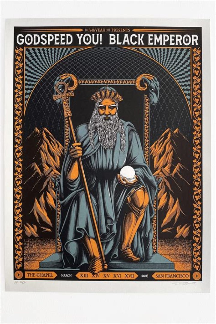 GODSPEED YOU BLACK EMPEROR 2019 Tour Ltd Ed RARE Poster! G_d's Pee at
