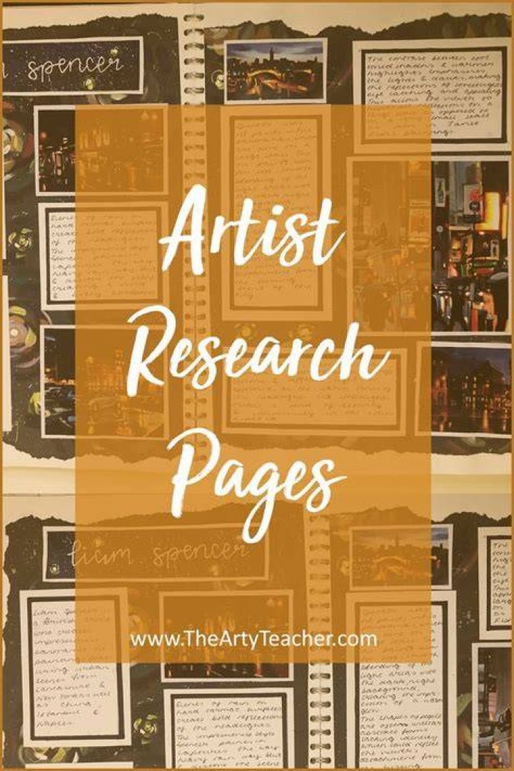 Good Examples of Artist Research Pages The Arty Teacher