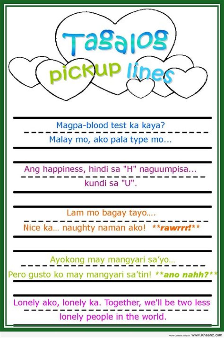 Goodnight Pick Up Lines Tagalog MichelleLatta Blog