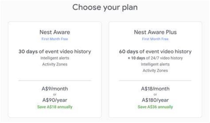 Google refreshes Nest Aware pricing to make it simpler &raquo; EFTM