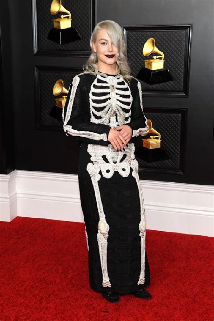 Grammy Awards 2021 Phoebe Bridgers wears bejewelled version of