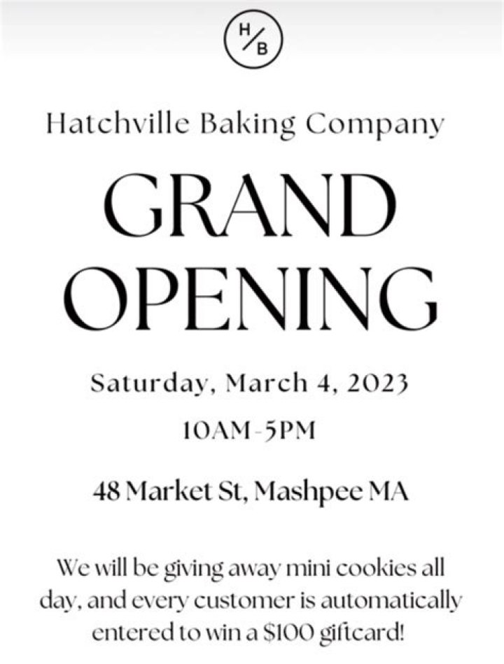 Grand Opening of Hatchville Baking Company Mashpee Commons