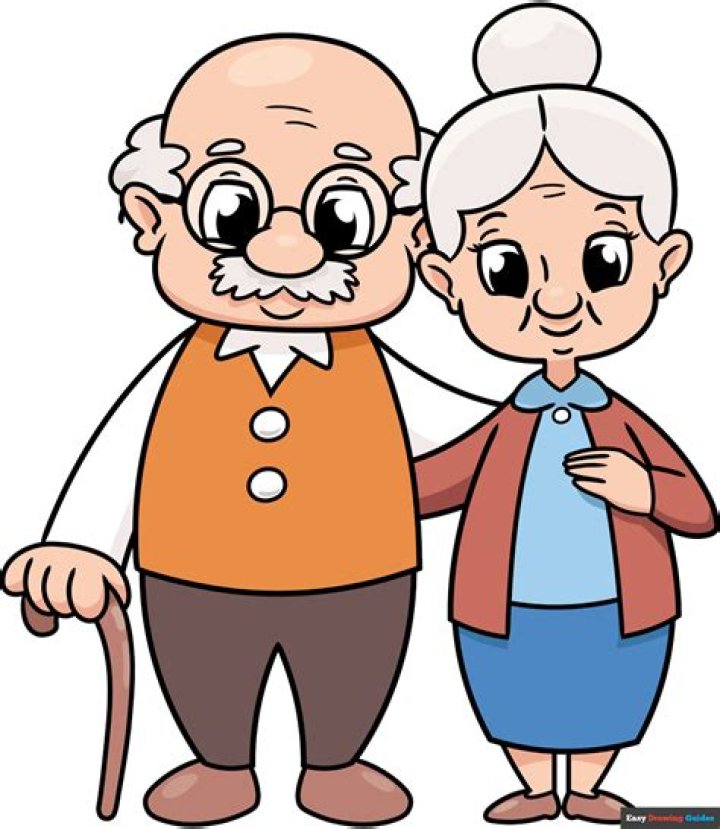 Grandparents Clipart Cartoon Old Age Security Png Download Full