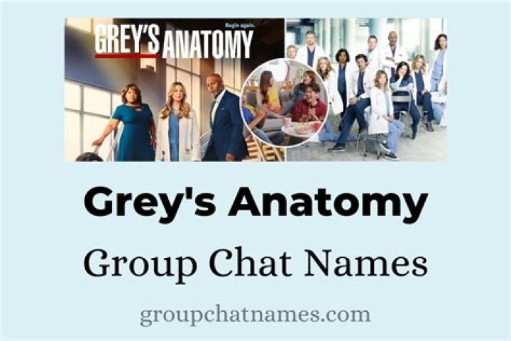 greys anatomy group chat names Group chat names, Group names ideas